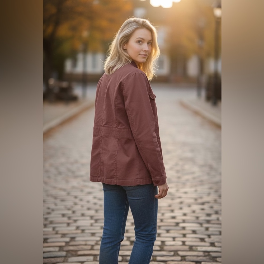 Sanctuary - EC - Reddish Brown Mahogany Utility Jacket - Picture 3 of 3